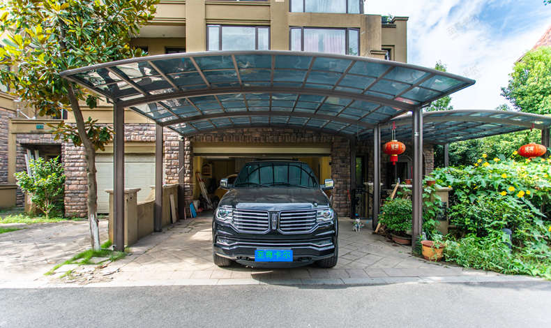 停車棚生產廠家去實地拍攝