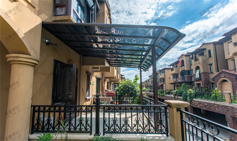 別墅高檔鋁合金雨棚好看又實用，鋁合金雨棚這三大要點你知道嗎？