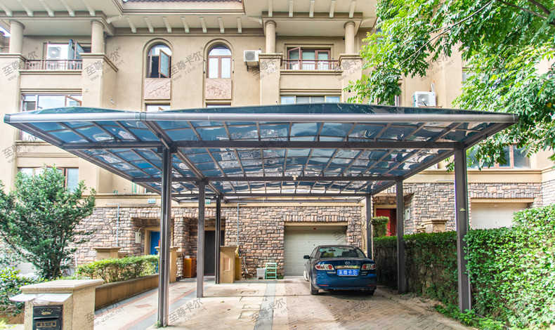 車棚遮陽(yáng)棚怎么做？看完這套車棚效果圖就懂了