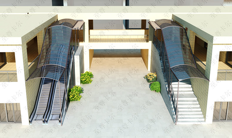 扶梯雨棚怎么做，快看這些效果圖，保證滿意